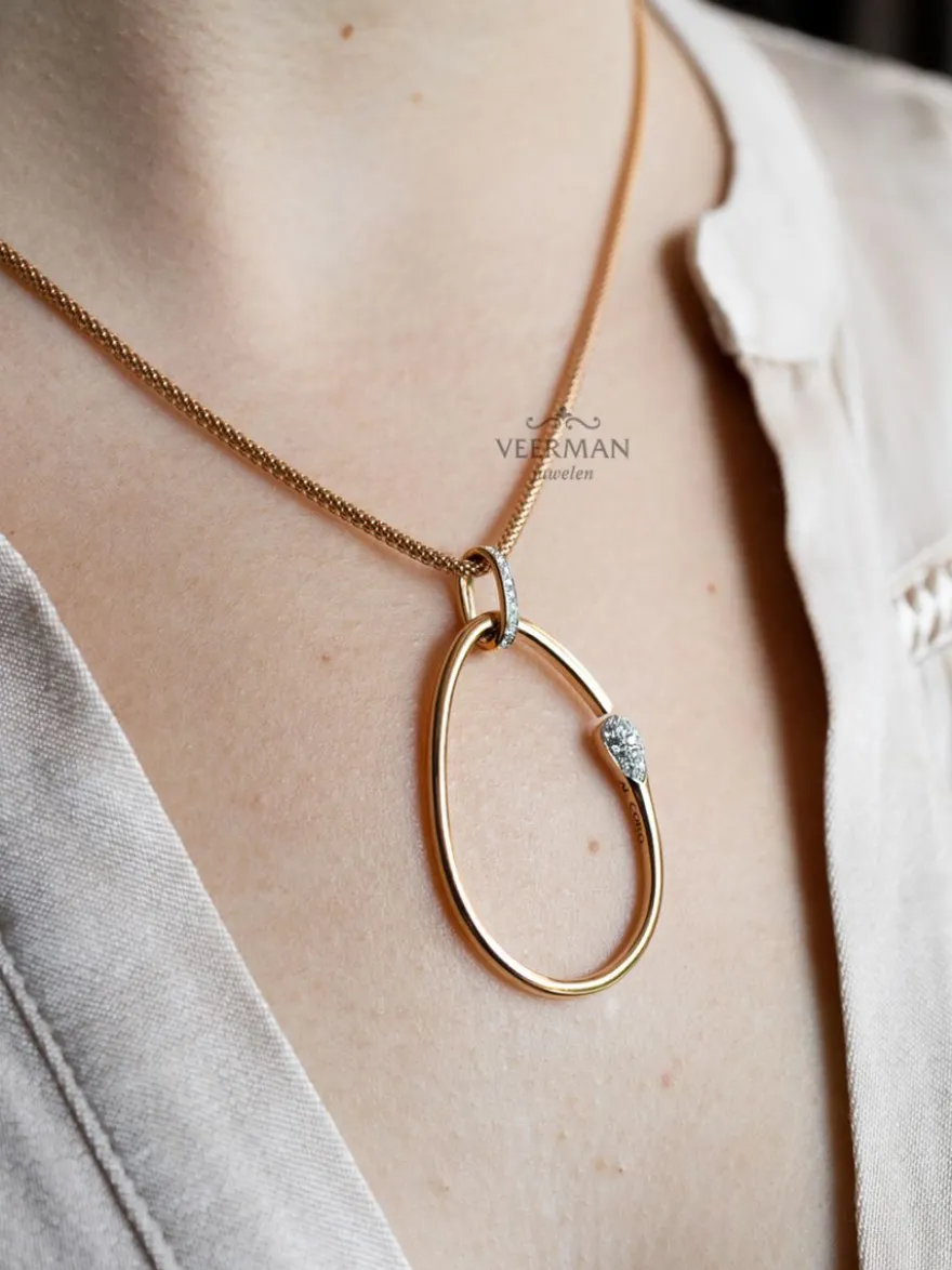 Al Coro Goccia Hanger met Diamant P2581R + Luxe Cadeau