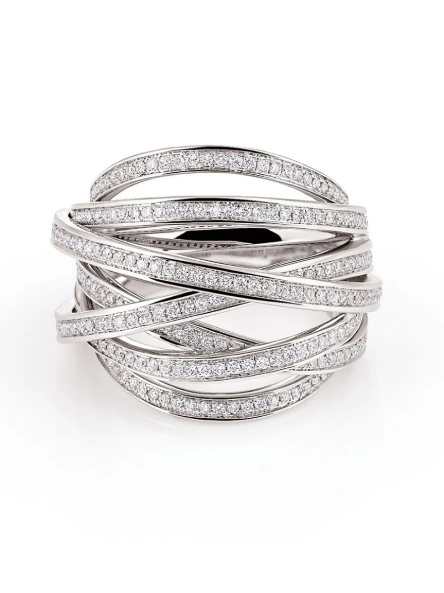 Al Coro Serenata ring witgoud met briljant + Luxe cadeau