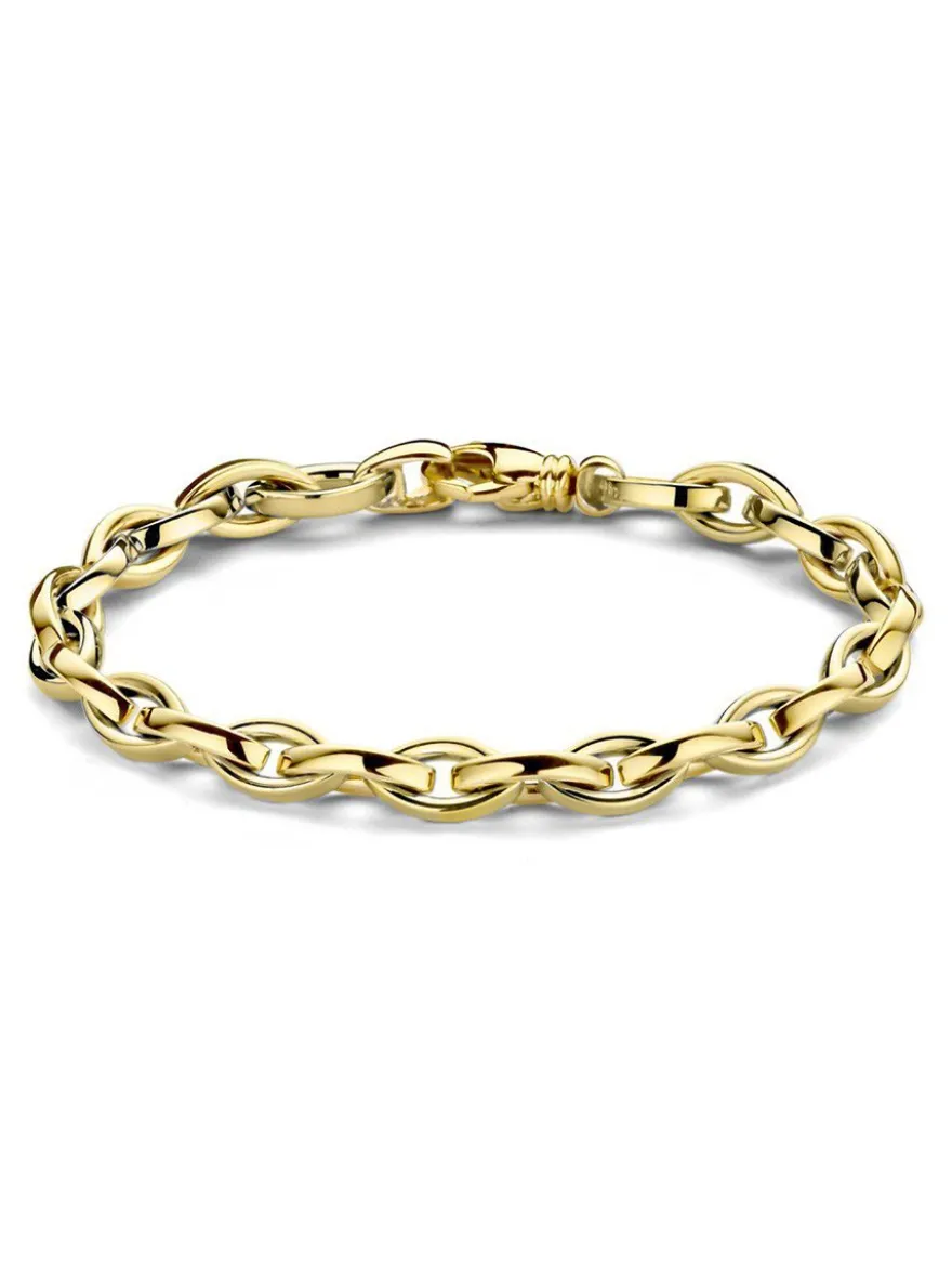 Geelgouden armband met ovale schakels + Luxe Cadeau