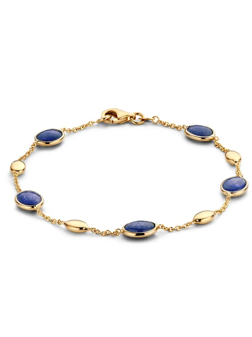 Geelgouden armband met saffier + Luxe Cadeau