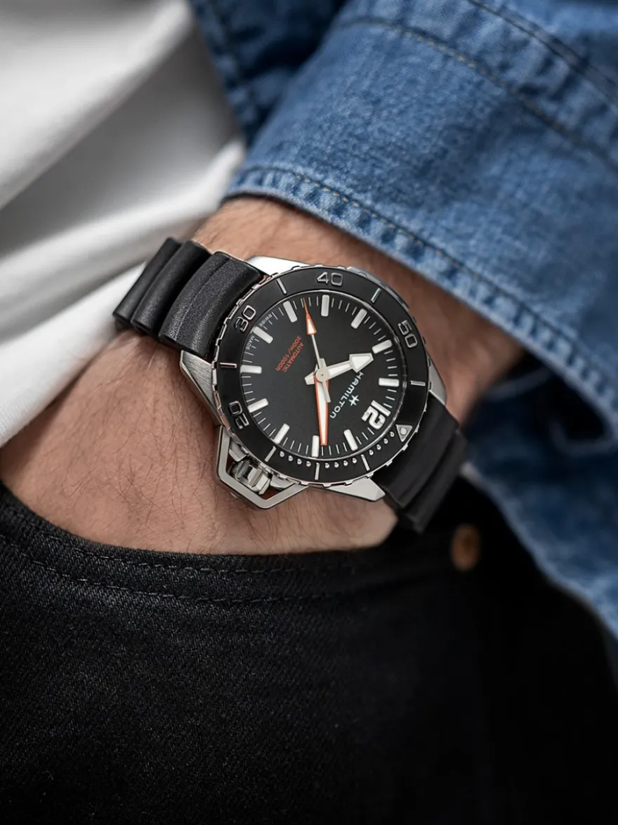Hamilton Khaki Navy Frogmen H77825330 + Luxe Cadeau