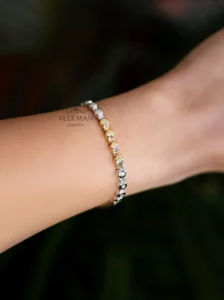 Luxe bicolor tennisarmband + Luxe cadeau